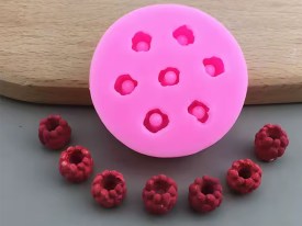 Molde silicona 7 frambuesas 